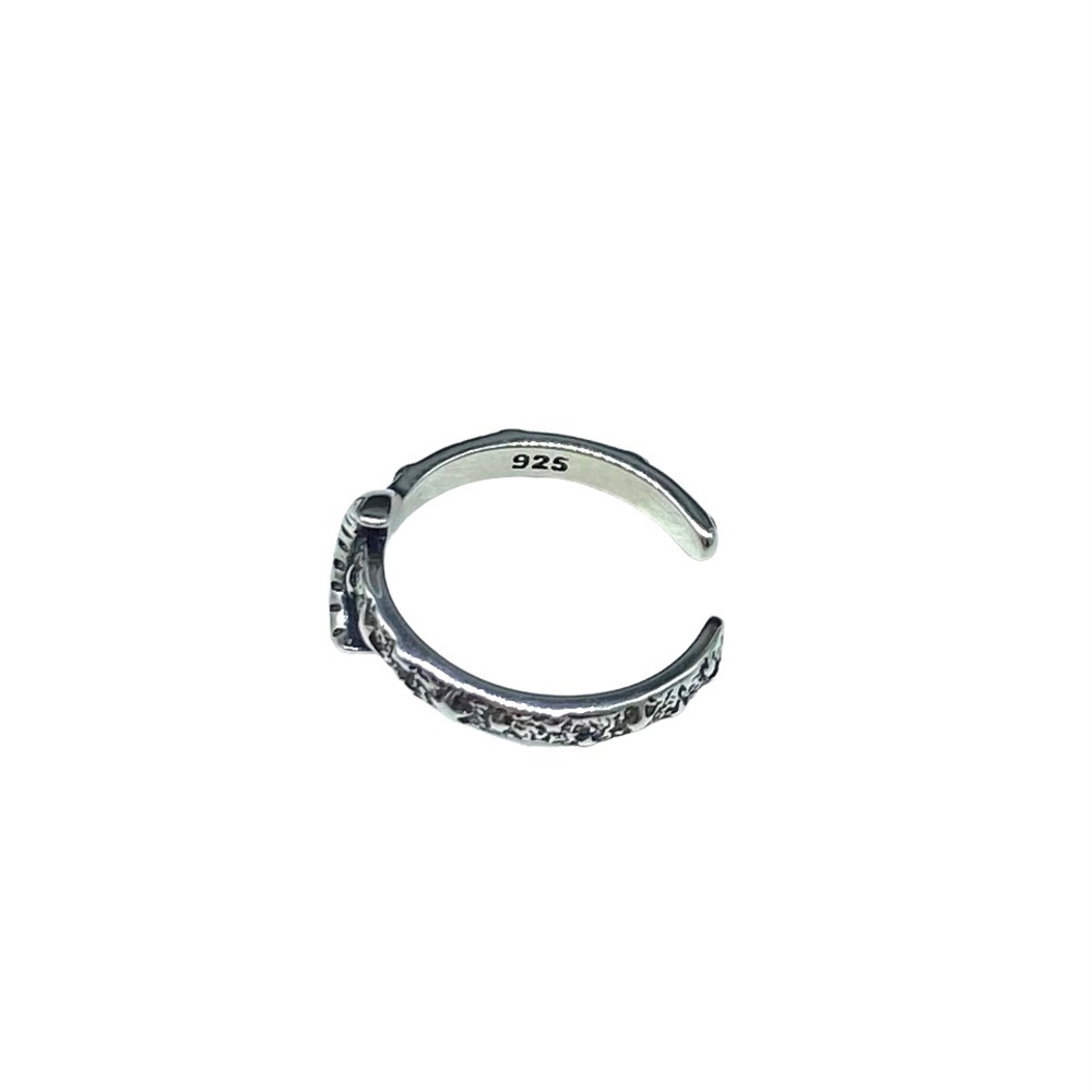 Moon & Star Toe / Midi Ring Solid Sterling Silver 925 Stack Stacking Rings Stars - Picture 4 of 4